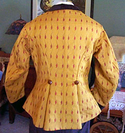 1860s riding jacket, back